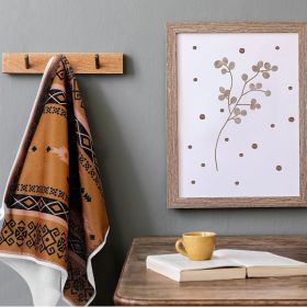 6 Pack Decorative Kitchen Towels Sets Hand Dish Towels for Kitchen Farmhouse Bathroom Tea Cloth for Home Supplies 16" x 24"(Brown,Aztec)