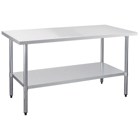 30" x 60" 18-Gauge Stainless Steel Commercial Work Table