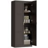 Farmhouse Pantry Cabinet, 71" Tall Kitchen Pantry Storage Cabinet with Soft-Close Hinges, Adjustable Shelves, Dark Brown