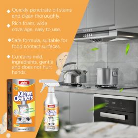 Lemon Scent Foam Kitchen Care Spray, Cooking Oil Mark Reducing Foam Spray, Household Range Hood Stove Maintenance Supplies
