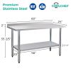 24" x 60" 18-Gauge Stainless Steel Commercial Work Table