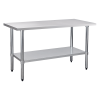 24" x 60" 18-Gauge Stainless Steel Commercial Work Table
