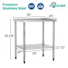 24" x 30" 18-Gauge Stainless Steel Commercial Work Table