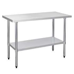 24" x 48" 18-Gauge Stainless Steel Commercial Work Table