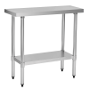18" x 36" 18-Gauge Stainless Steel Commercial Work Table
