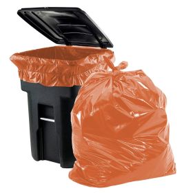 Large 43"x47" Outdoor Trash Bags (Pack of 100), 2 Mil Thickness, 56 Gallon Capacity