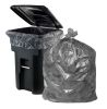 Outdoor Trash Bags Unscented (33 x 39 Inches), 250 Count Roll of Gray Trash Can Liners (33 Gallons)