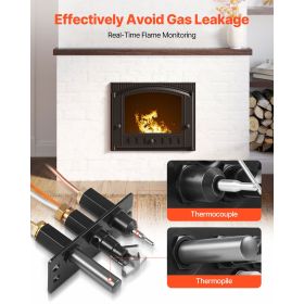 Gas Pilot Assembly, OE 485-510A,4021-736,2103-010 Fireplace Gas Pilot Assembly Kit, Natural Gas Ignition Replacement, Compatible with Quadra-Fire