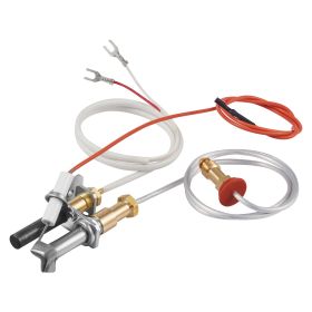 Gas Pilot Assembly, OE 446-512A, HSRV 446-512A, SRV 446-512A Fireplace Gas Pilot Assembly Kit, Natural Gas Ignition Replacement