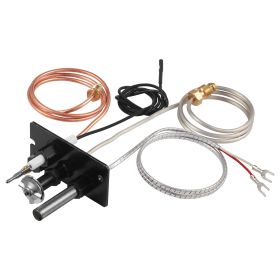 Gas Pilot Assembly, OE 10002265, 10002264, SRV10002264 Fireplace Gas Pilot Assembly, Natural Gas & LPG Ignition Replacement, Fit Majestic