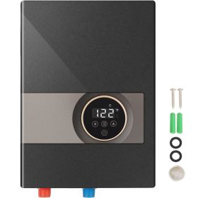 Instant Water Heater, 13.8kw Electric Tankless Water Boiler, Digital Temperature Display & Easy Installation & 24-Hour Water Supply
