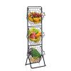 3-Tier Kitchen Storage Basket Organizer for Fruit & Items