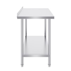 24 x 48 x 36 Inch Stainless Steel Work Table, Commercial Food Prep Worktable Heavy Duty Prep Worktable