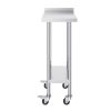 24 x 15 x 40 Inch Stainless Steel Work Table, Commercial Food Prep Worktable with Casters, Heavy Duty Prep Worktable