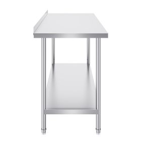 24 x 60 x 36 Inch Stainless Steel Work Table, Commercial Food Prep Worktable Heavy Duty Prep Worktable