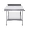 Stainless Steel Work Table, 30 x 48 x 26 Inch Commercial Food Prep Worktable, 3-Sided Backsplash Heavy Duty Prep Worktable