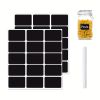 2pcs Blackboard Label With Chalk, Waterproof Can Be Wiped Out Without Dry Rubber Plate Stickers