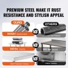Stainless Steel Prep Table, 24 x 60 x 34 Inch, 840 lbs Load Capacity, Heavy Duty Metal Worktable with 3 Adjustable Height Levels