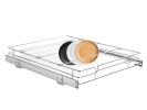 18.5"Wx21"Dx3.5"H Pull Out Cabinet Organizer, Heavy Duty Slide Out Pantry Shelves, Steel Roll Out Drawers, Sliding Drawer Storage for Home Under Sink