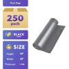 Outdoor Trash Bags Unscented (33 x 39 Inches), 250 Count Roll of Gray Trash Can Liners (33 Gallons)