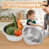 Slanted Bottom Drain Basket For Pasta/Rice/Produce(SpeedX Shipping)