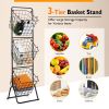 3-Tier Kitchen Storage Basket Organizer for Fruit & Items
