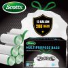 Scotts 200 Bags 13 Gallon Boxed Disposable Non Tear Puncture Tear Resistant Trash Bags, deodorization technology Kitchen Drawstring Garbage Bags
