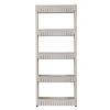 Laundry Room Organizer, Mobile Shelving Unit Organizer with 5 Large Storage Baskets