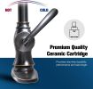 Kitchen Faucets with Pull Down Sprayer and Soap Dispenser, Single Handle Sink Faucet with Sprayer Faucets for Kitchen Sinks Oil Rubbed Bronze