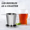 Household Double-Handle Tea Filter with Lid