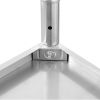 Stainless Steel Food Prep Table, 14 x 60 x 34 Inch Commercial Kitchen Worktable, with 2 Adjustable Undershelf