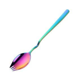 Instant Noodle Fork Multi-Purpose V-Shaped Knife Fork Spoon (type: Tableware, Color: Colorful)