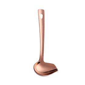 Oil Spoon Thickened Soup Spoon Pouring Sauce Spoon (type: Tableware, Color: Rose Gold)
