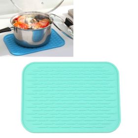 Household European Pot Pad Table Waterproof Phone Pad (type: Insulation Mat, Color: Sky Blue)