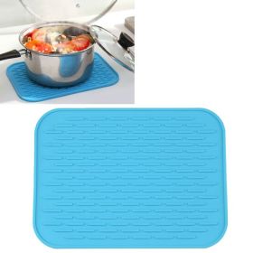 Household European Pot Pad Table Waterproof Phone Pad (type: Insulation Mat, Color: Blue)