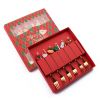6pcs /Pack Christmas Mixing Spoon Fruit Fork With Pendant Flatware