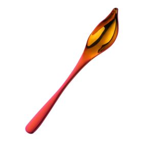 Household Kitchen Stainless Steel Seasoning Spoon Oil Spoon (type: Tableware, Color: Dazzling Red)