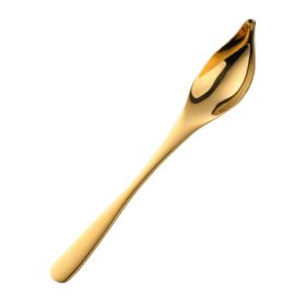 Household Kitchen Stainless Steel Seasoning Spoon Oil Spoon (type: Tableware, Color: Gold)