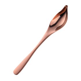 Household Kitchen Stainless Steel Seasoning Spoon Oil Spoon (type: Tableware, Color: Rose Gold)