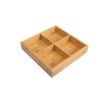 Hot Pot Bamboo Plate Compartmental Platter Vegetable Tray