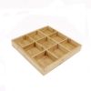 Hot Pot Bamboo Plate Compartmental Platter Vegetable Tray