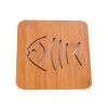 Anti-scalding Bamboo Insulation Table Mat Coaster for Home