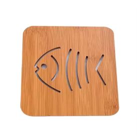 Anti-scalding Bamboo Insulation Table Mat Coaster for Home (type: Style A, Color: Natural)