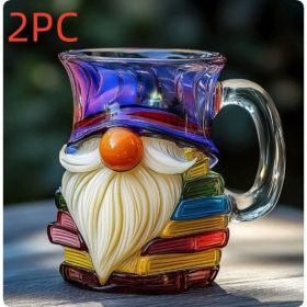 Painted Book Coffee Cup Unique Book Stacking Coffee Cup (Option: Type  F-2PCS)