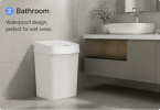10L Automatic Motion Sensor Trash Can, Touchless Rectangular Garbage Bin with Odor-Sealing Ring