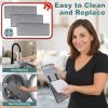 Flat Mop with 3 Pads, Microfiber Mops for Floor Cleaning Adjustable Handle 29-49, Dust Mop for Hardwood Floors