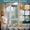 Flat Mop with 3 Pads, Microfiber Mops for Floor Cleaning Adjustable Handle 29-49, Dust Mop for Hardwood Floors
