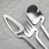 Desserts Soup Coffee Use 16pcs Table Decor Cutlery Sets