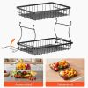 Fruit Basket Bowl Kitchen Countertop Storage Stand Holder