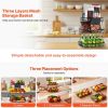 Fruit Basket Bowl Kitchen Countertop Storage Stand Holder